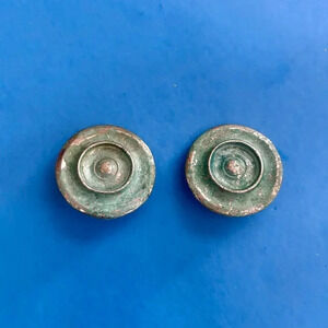 Marla Buck Vintage 80s Ancient Rome Inspired Clip Earrings  Signed